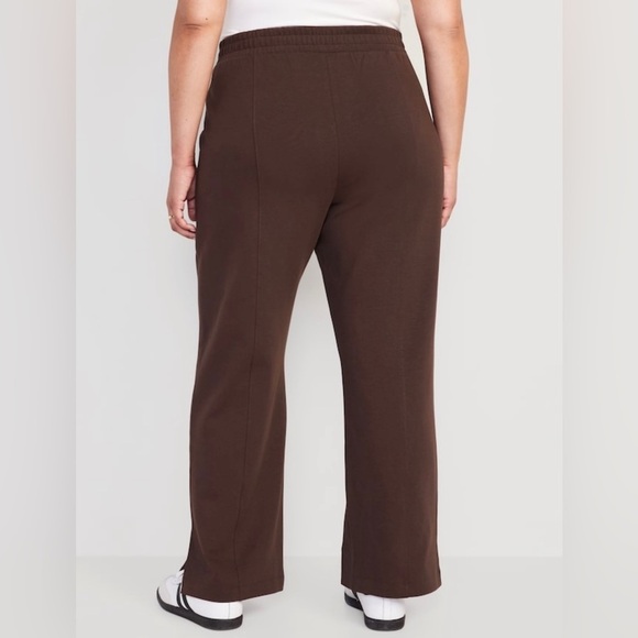 NWT! French Roast High-Waisted Dynamic Fleece Wide-Leg Trouser Pants - Picture 8 of 8